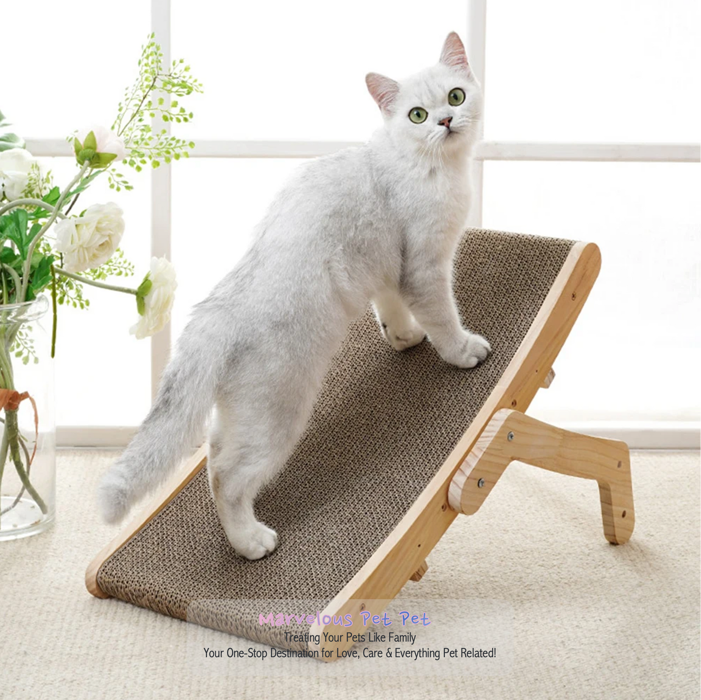Wooden Cat Scratcher