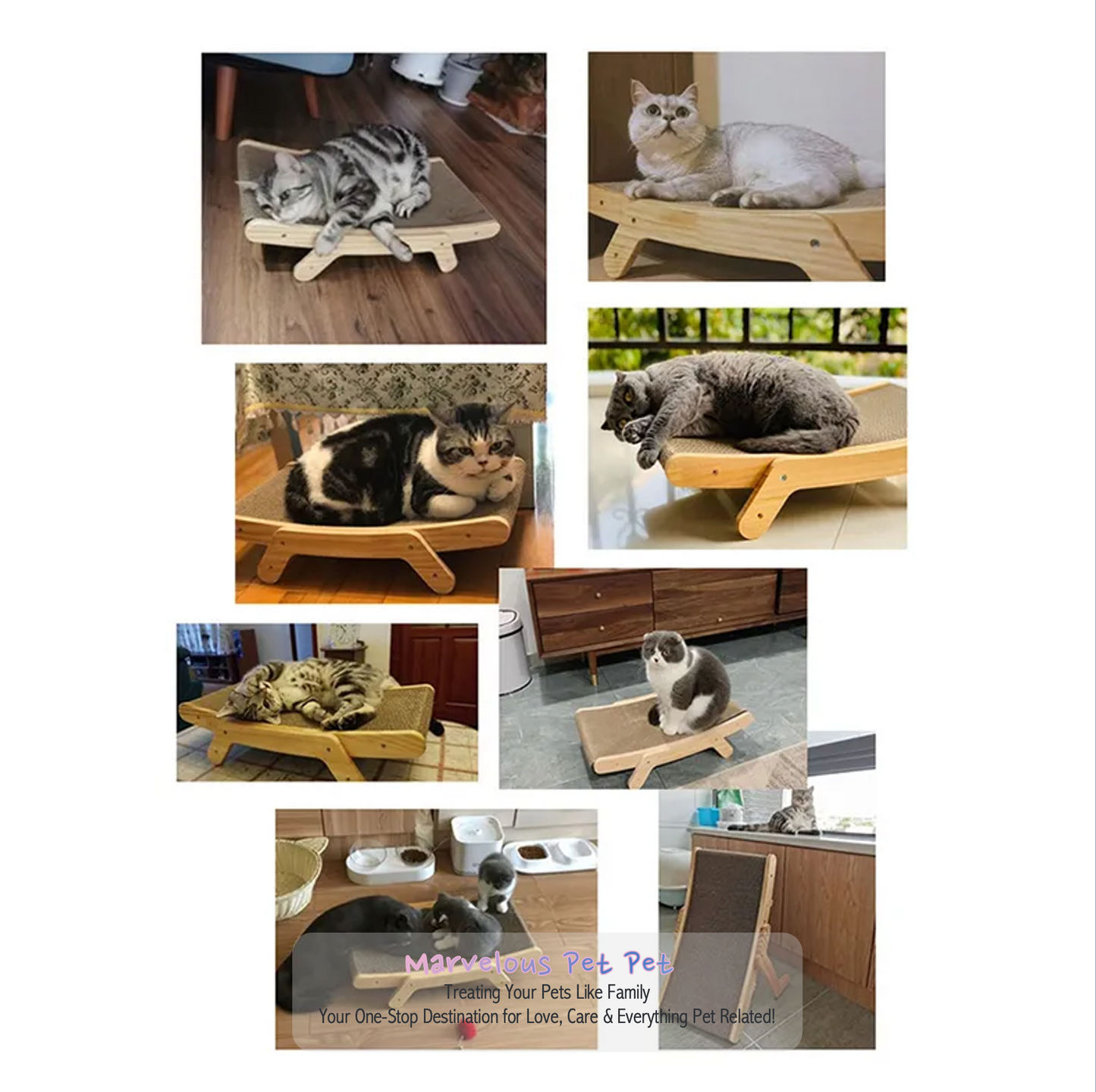 Wooden Cat Scratcher