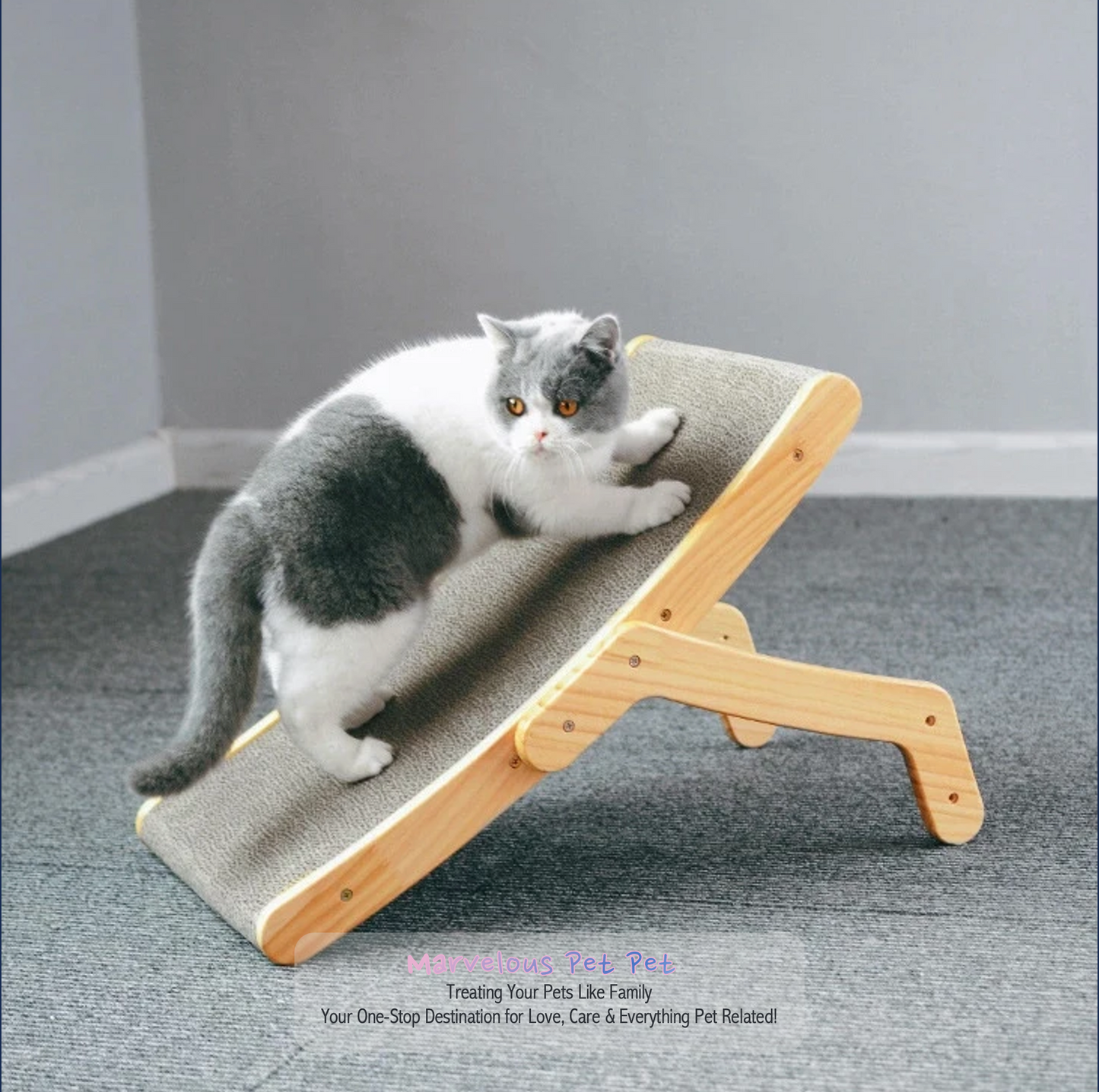 Wooden Cat Scratcher