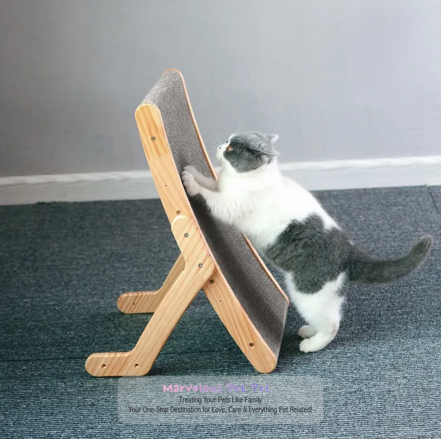 Wooden Cat Scratcher