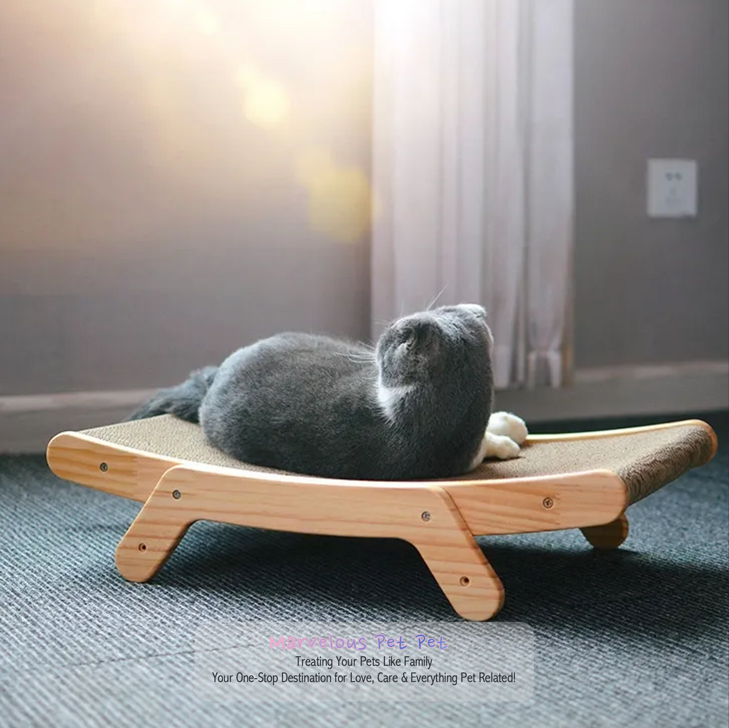 Wooden Cat Scratcher