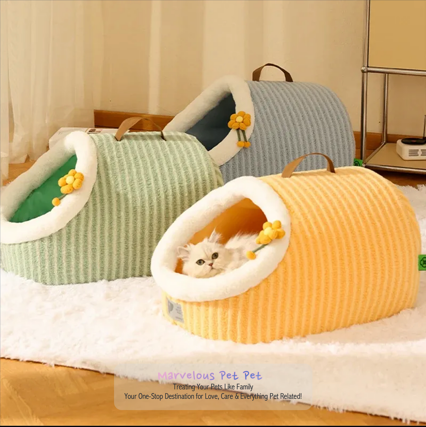 Cosy Cat Haven: Warm, Thickened Plush Cat Nest