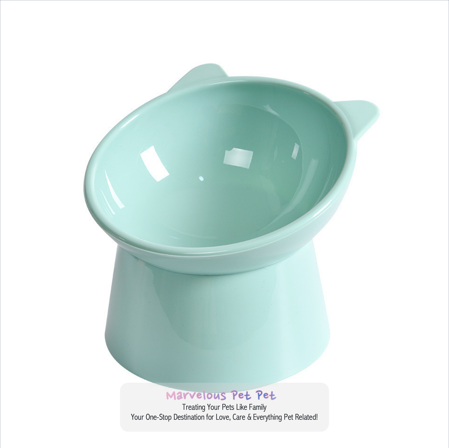 High-Bottom Tilted  Food Bowl for Cats