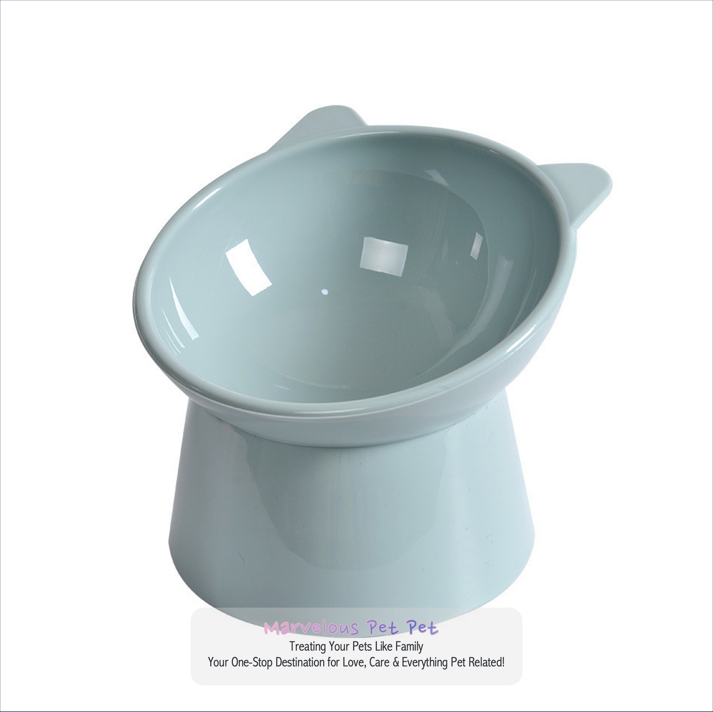 High-Bottom Tilted  Food Bowl for Cats