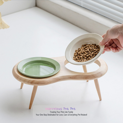 Luxury of Convenience with Chic Ceramic Bowl Suitable for Cats and Small Dogs