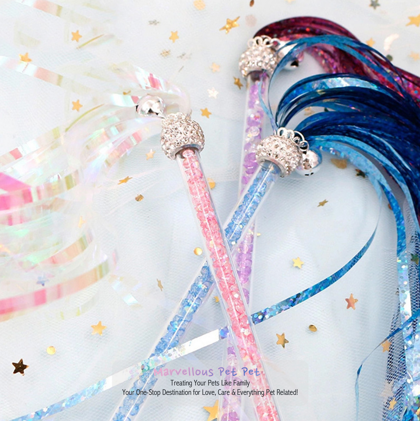 Colorfully Exciting Rod Cat Wand Toys