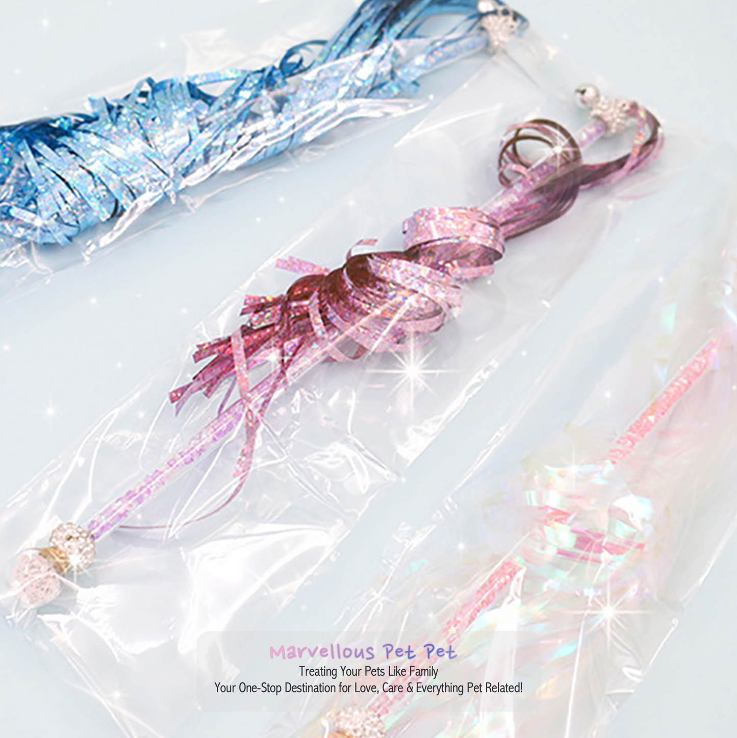 Colorfully Exciting Rod Cat Wand Toys