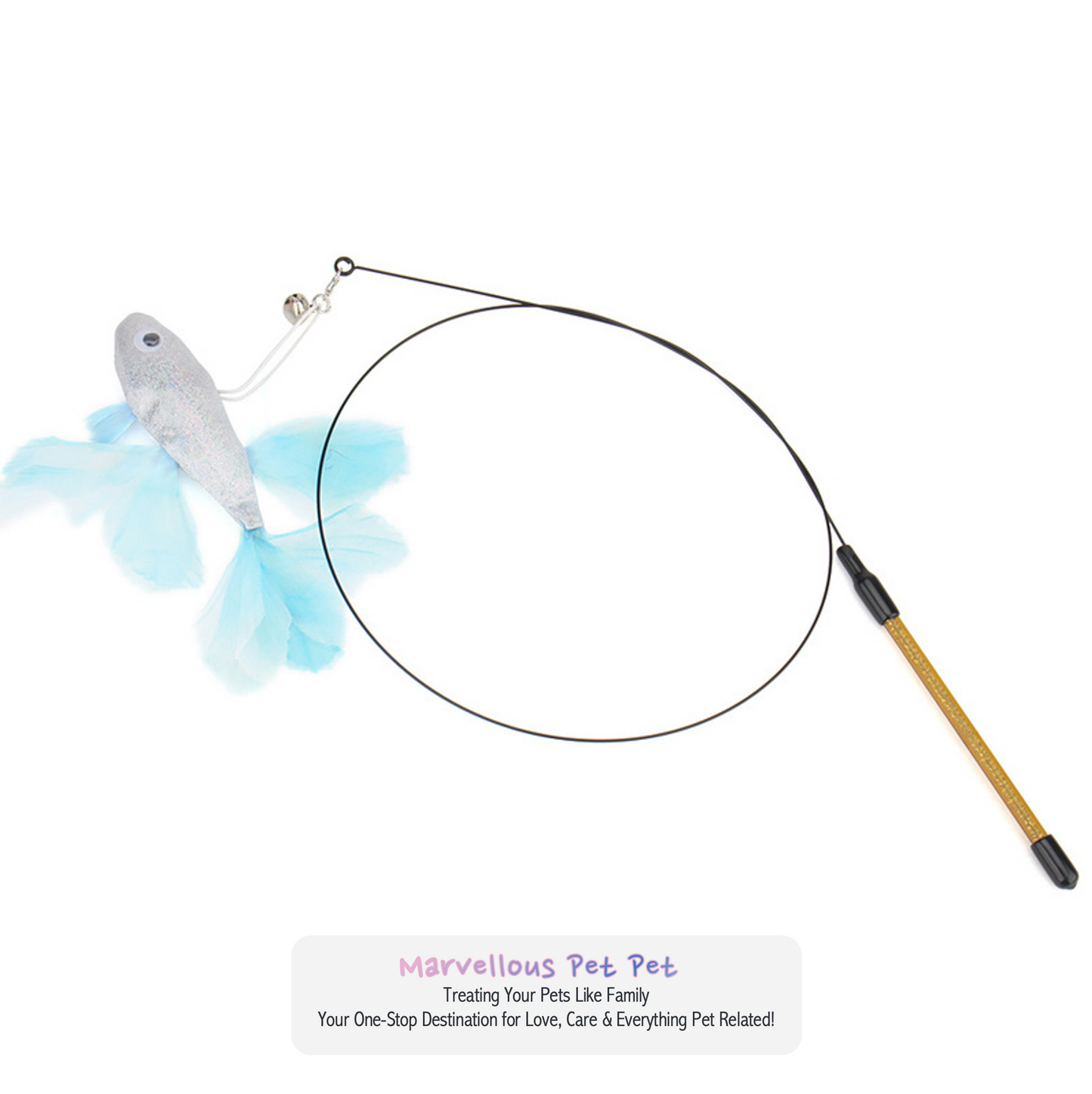 Goldfish Style, Colourful Fish Cat Teaser Stick