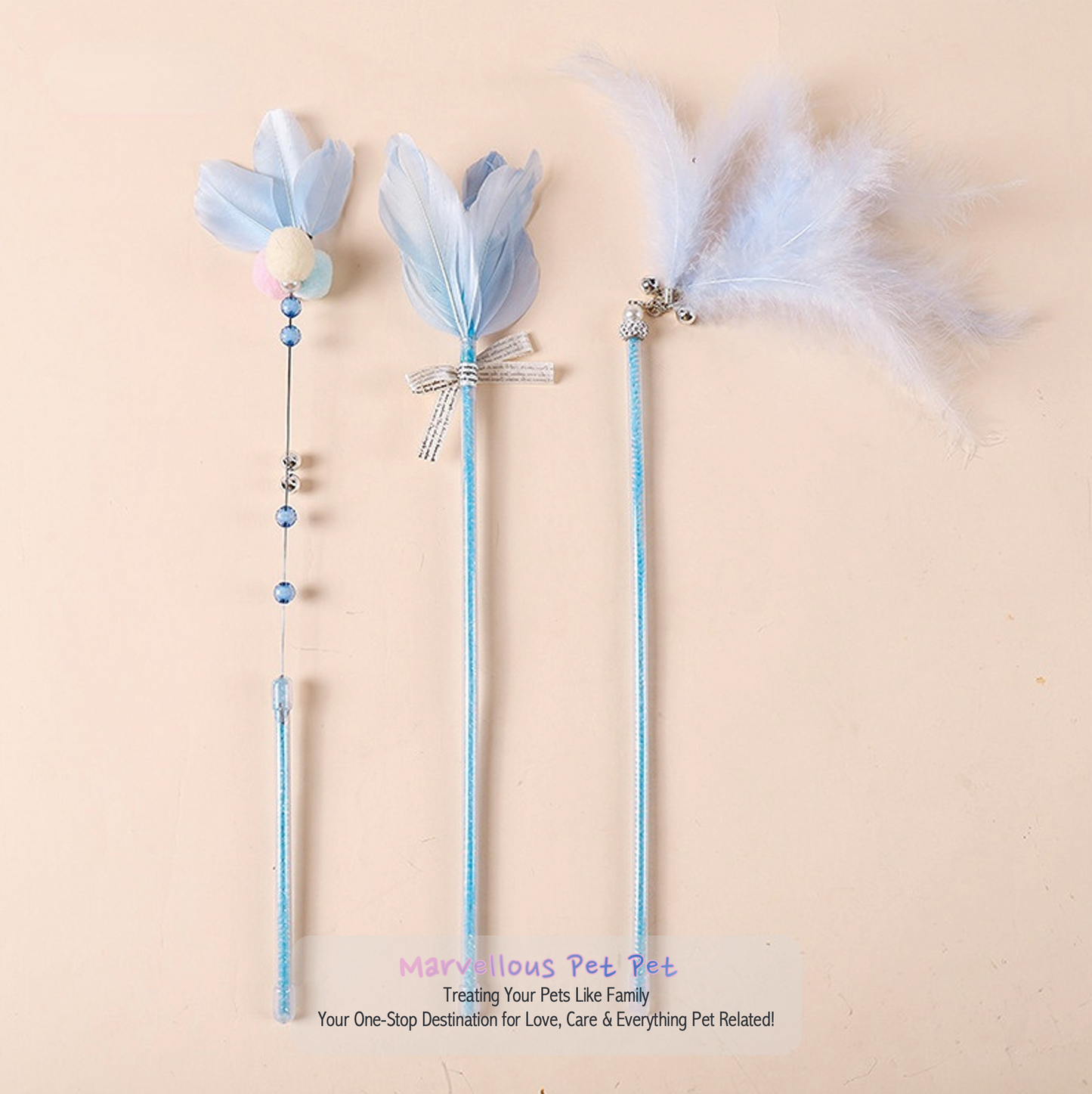 Ins Style' Cat Toy Set! Featuring Funny Feather Wand