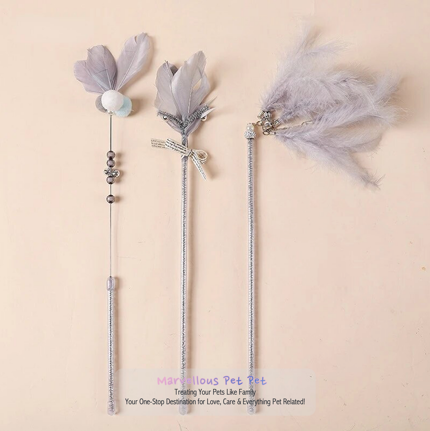 Ins Style' Cat Toy Set! Featuring Funny Feather Wand