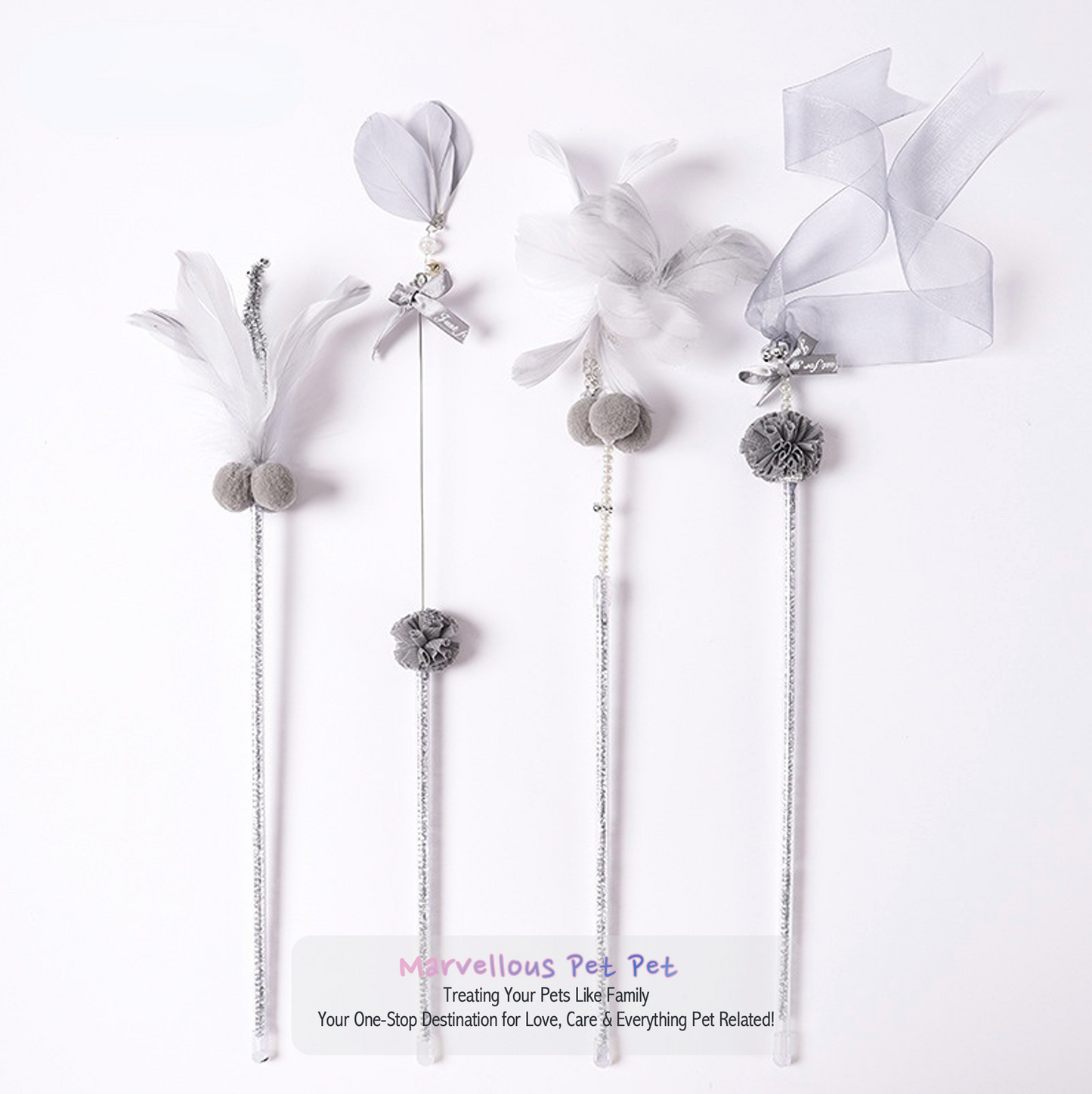 Ins Style' Cat Toy Set! Featuring Funny Feather Wand