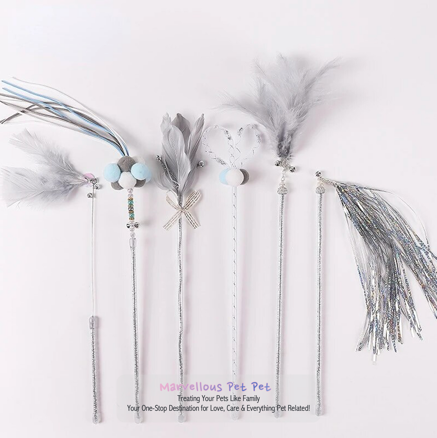 Ins Style' Cat Toy Set! Featuring Funny Feather Wand