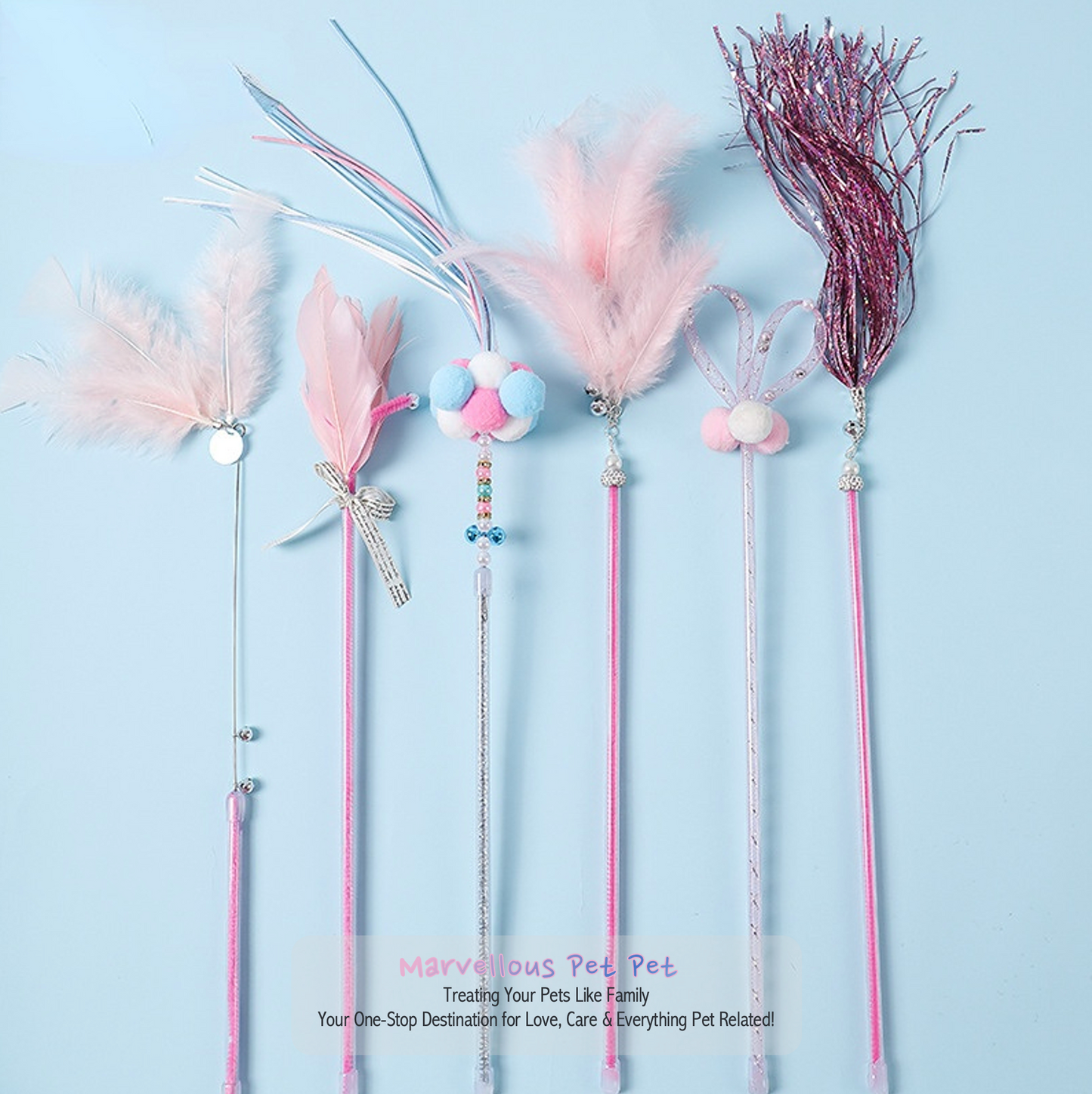 Ins Style' Cat Toy Set! Featuring Funny Feather Wand