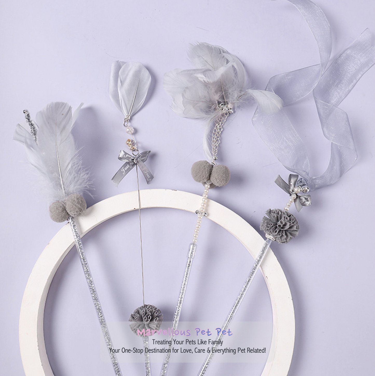 Ins Style' Cat Toy Set! Featuring Funny Feather Wand