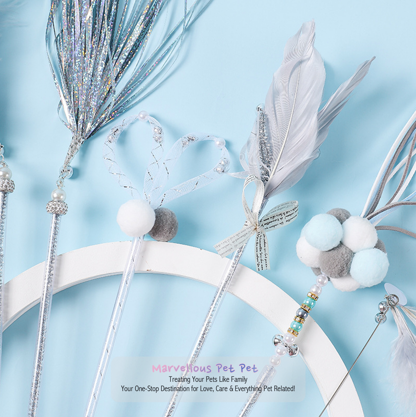 Ins Style' Cat Toy Set! Featuring Funny Feather Wand