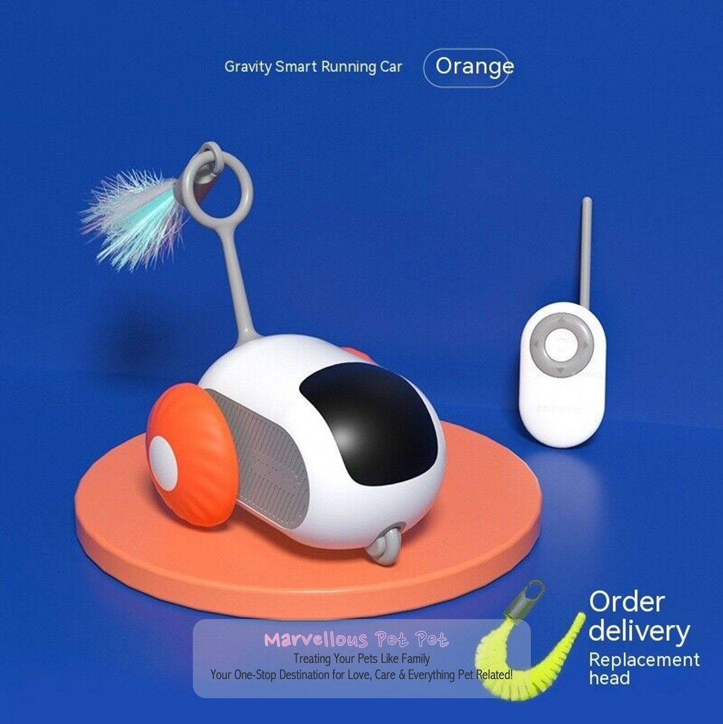 Galvanizing Remote-Controlled Smart Toy Car for Cats & Dogs