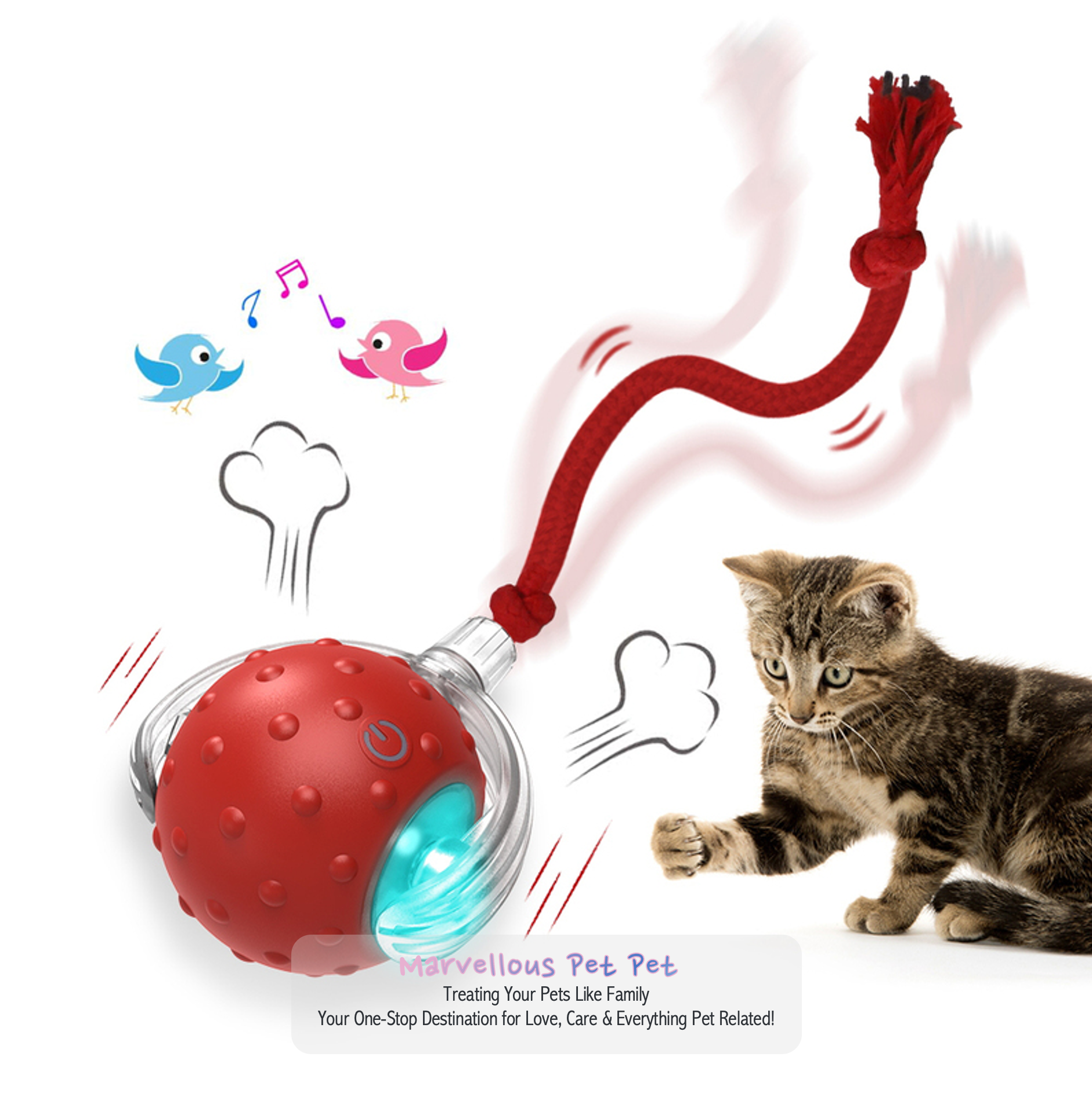 Motion Sensor Toy Animals Peek A Bird Electronic Cat Toy PetSafe
