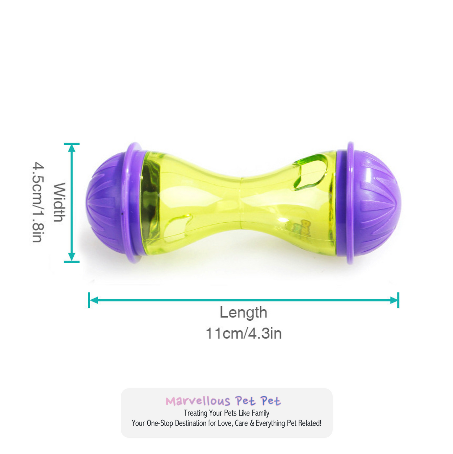 Interactive Pet Food Dispenser - Tumbler Feeder Toy for Cats and Dogs