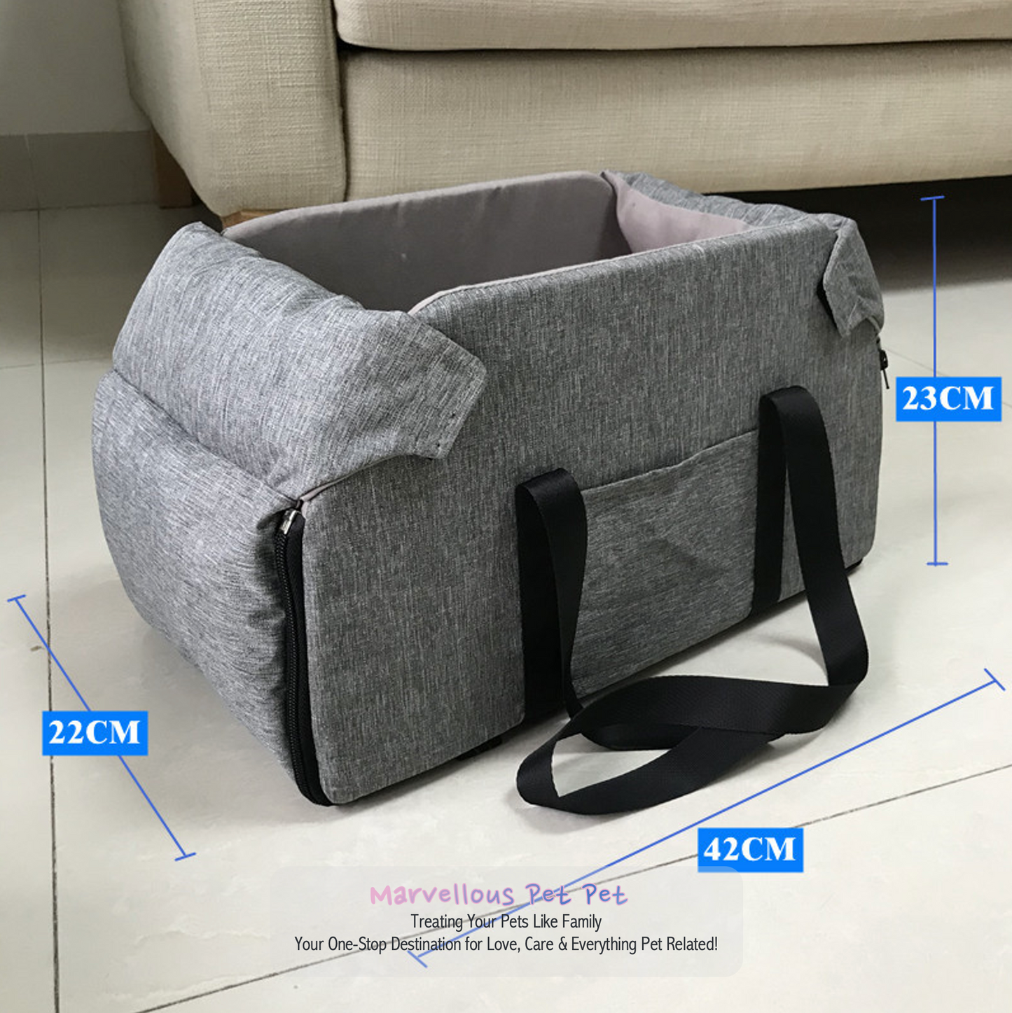 Secure & Cosy Dog Car Seat Bed