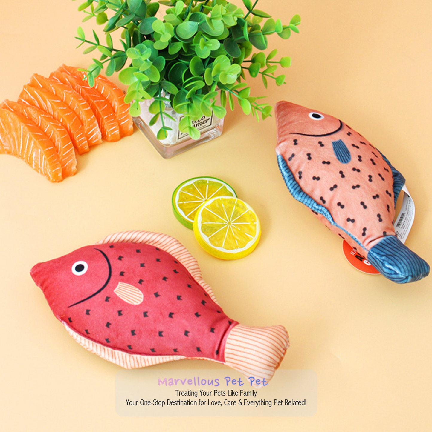 Set of 1/3/4 Adorable Interactive Plush Toys for Cats