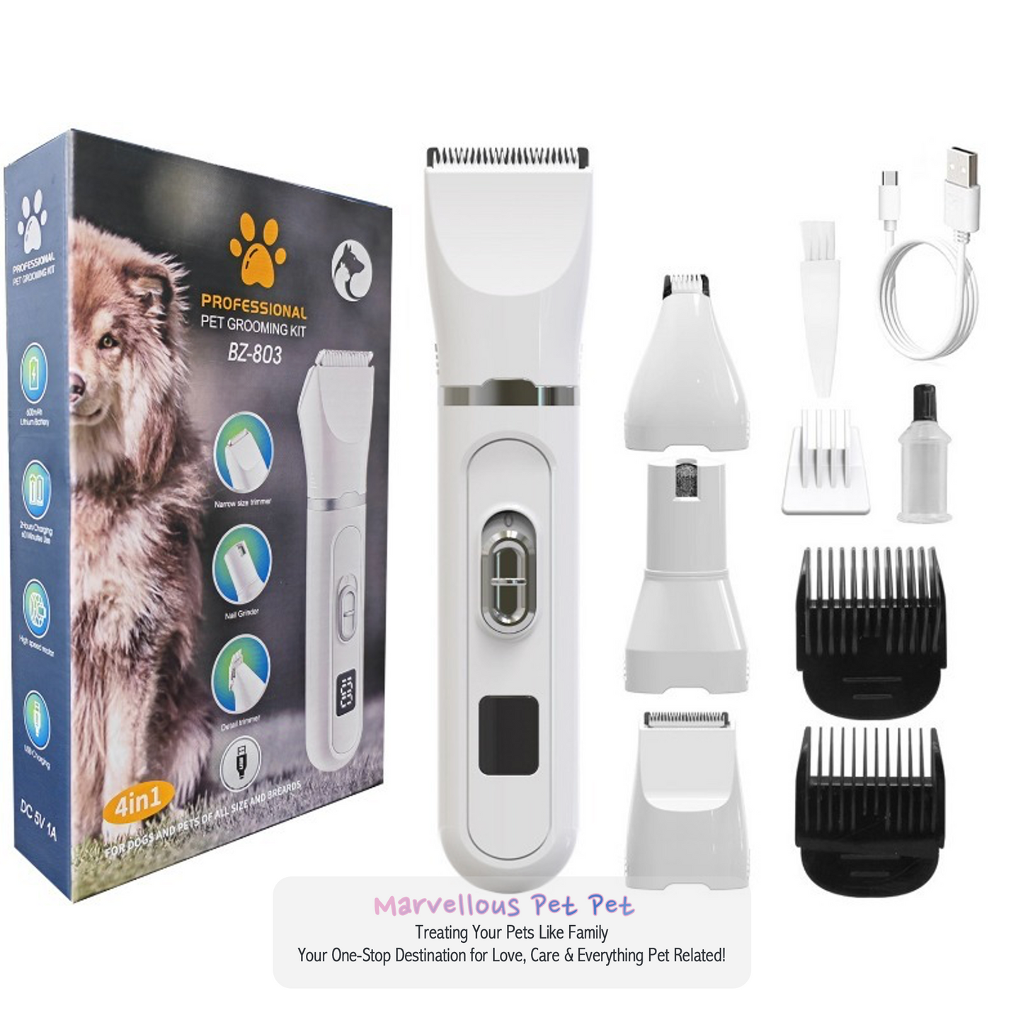 Pawsome Perfection: Rechargeable, Super Quiet Paw Trimmer