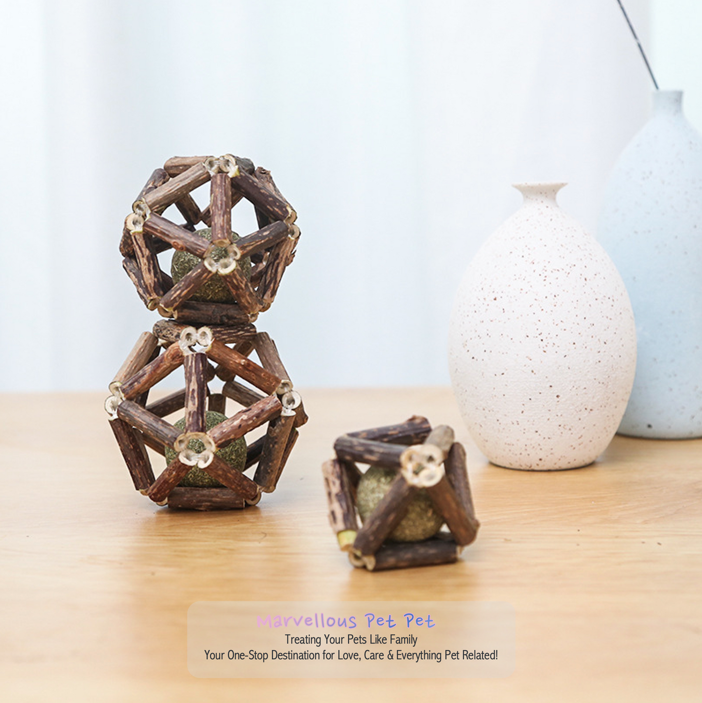 Playtime Galore: Entertaining Catnip Ball & Polygonum Toy