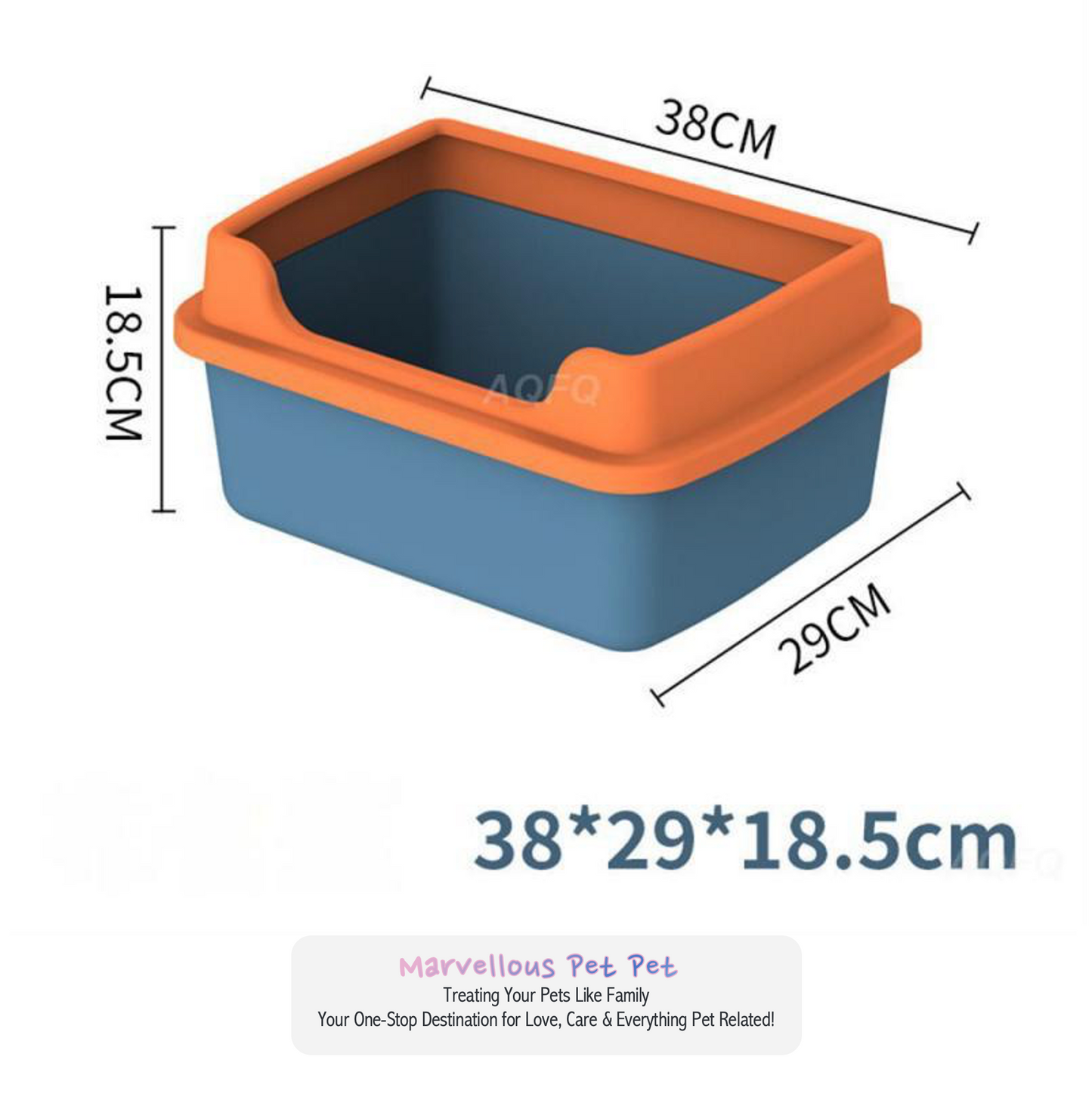 Spacious & Stylish: Large Capacity Semi-Enclosed Cat Toilet