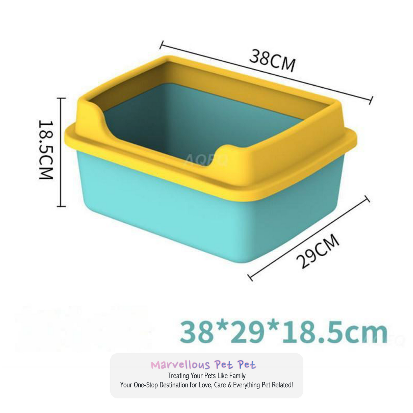 Spacious & Stylish: Large Capacity Semi-Enclosed Cat Toilet