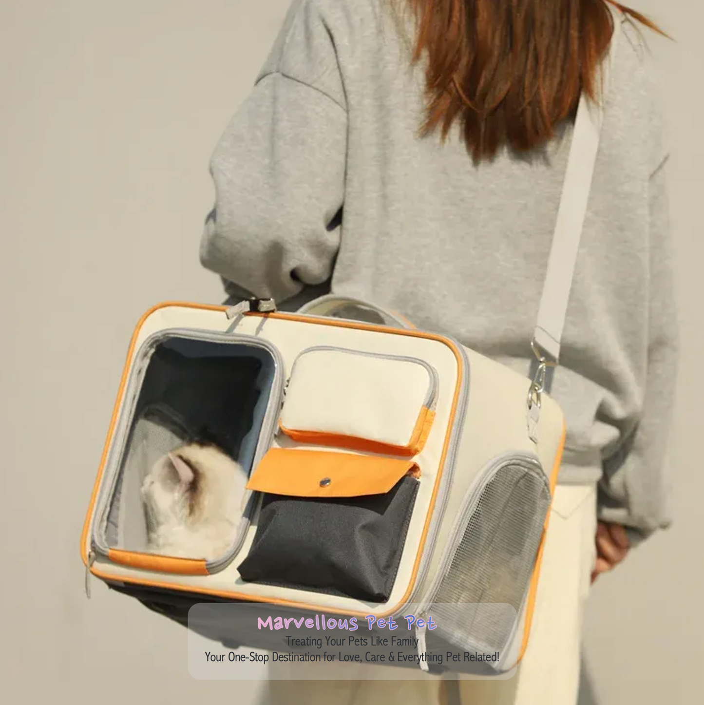 Journey with Your Furry Friend in Style: Multifunctional Pet Backpack for Cats Up to 15kg