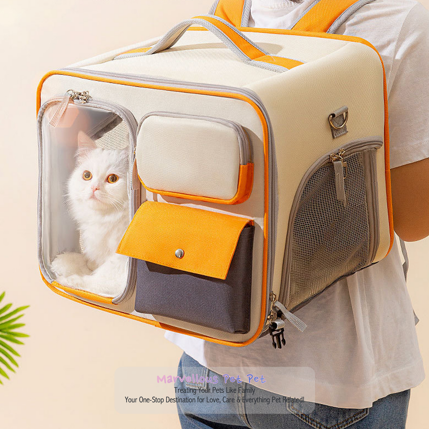 Journey with Your Furry Friend in Style: Multifunctional Pet Backpack for Cats Up to 15kg