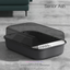 Maintain an Effortlessly Clean Home with Semi-Enclosed Jumbo Cat Litter Box