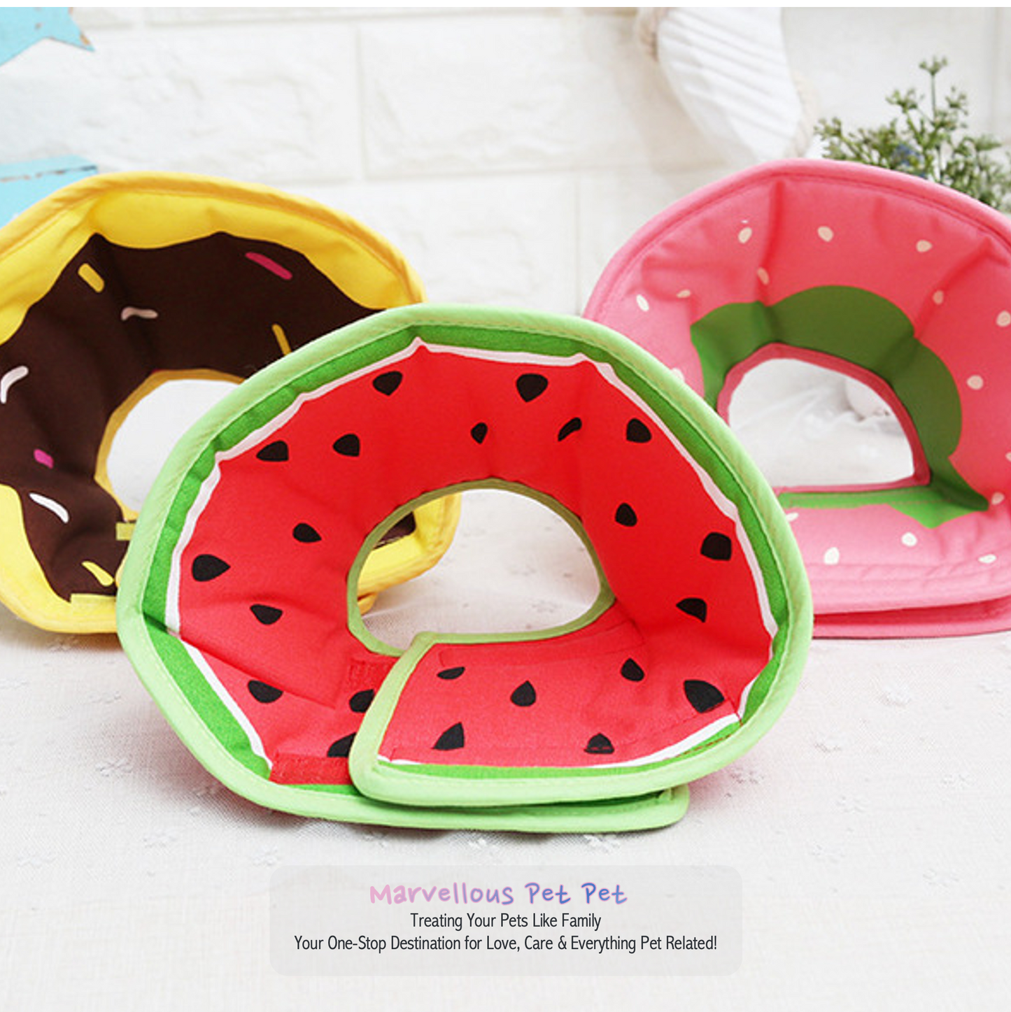 Newly Arrived Fruit Donut-Inspired Pet Collar