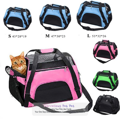 Travel Made Easy for Your Small Pets: Portable, Breathable, Mesh Carrier Bag