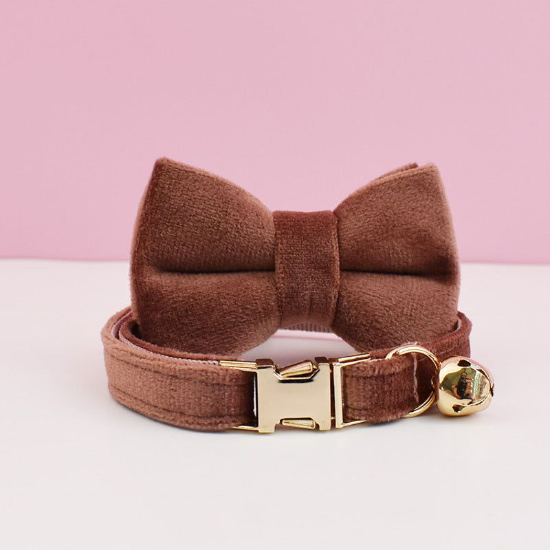 Luxury Velvet Customized Cat Collar