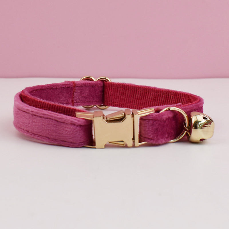 Luxury Velvet Customized Cat Collar