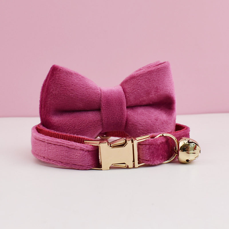 Luxury Velvet Customized Cat Collar