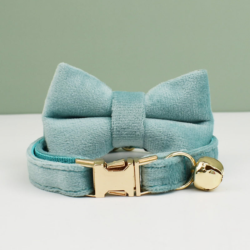 Elegant Velvet Bowknot Cat Collar