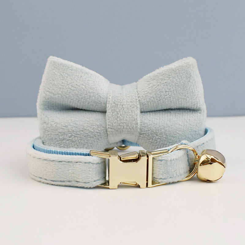 Charming Cat Collar with Adorable Bowknot and Bell Feature