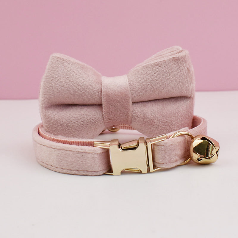 Luxury Velvet Customized Cat Collar