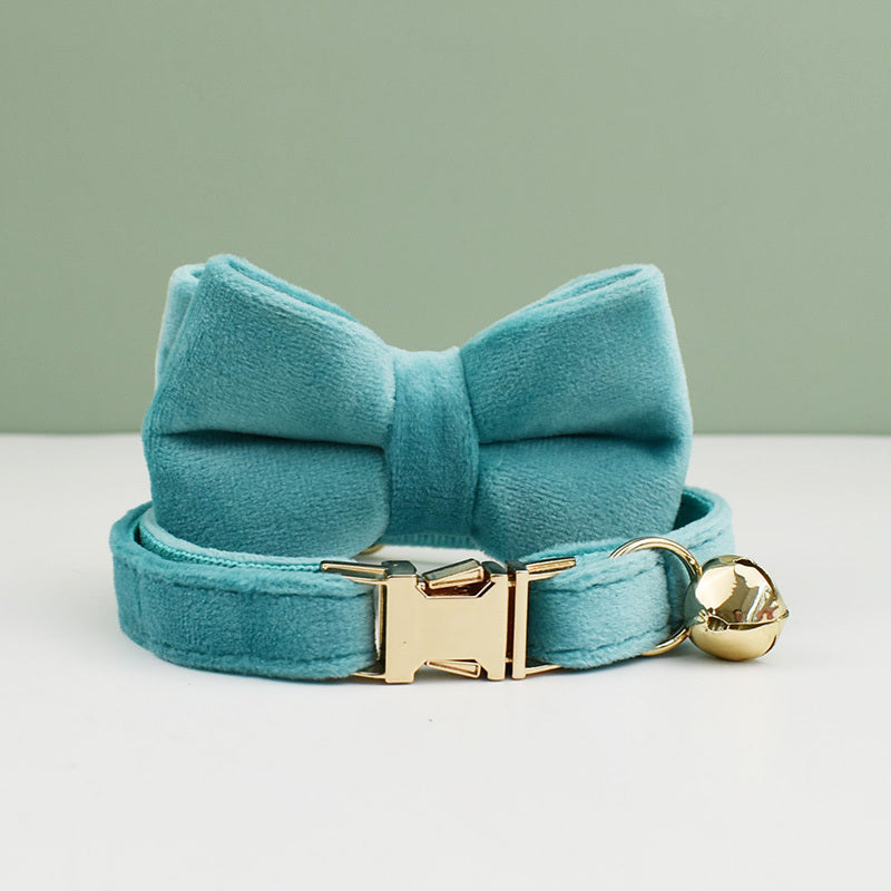 Elegant Velvet Bowknot Cat Collar