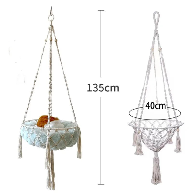 Weaved Cotton Rope Hammock